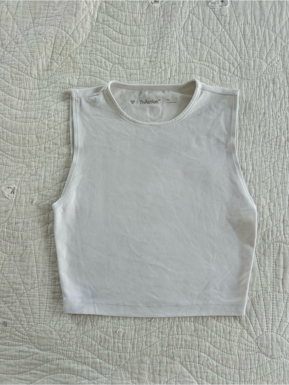 Aritzia White Cropped Tank